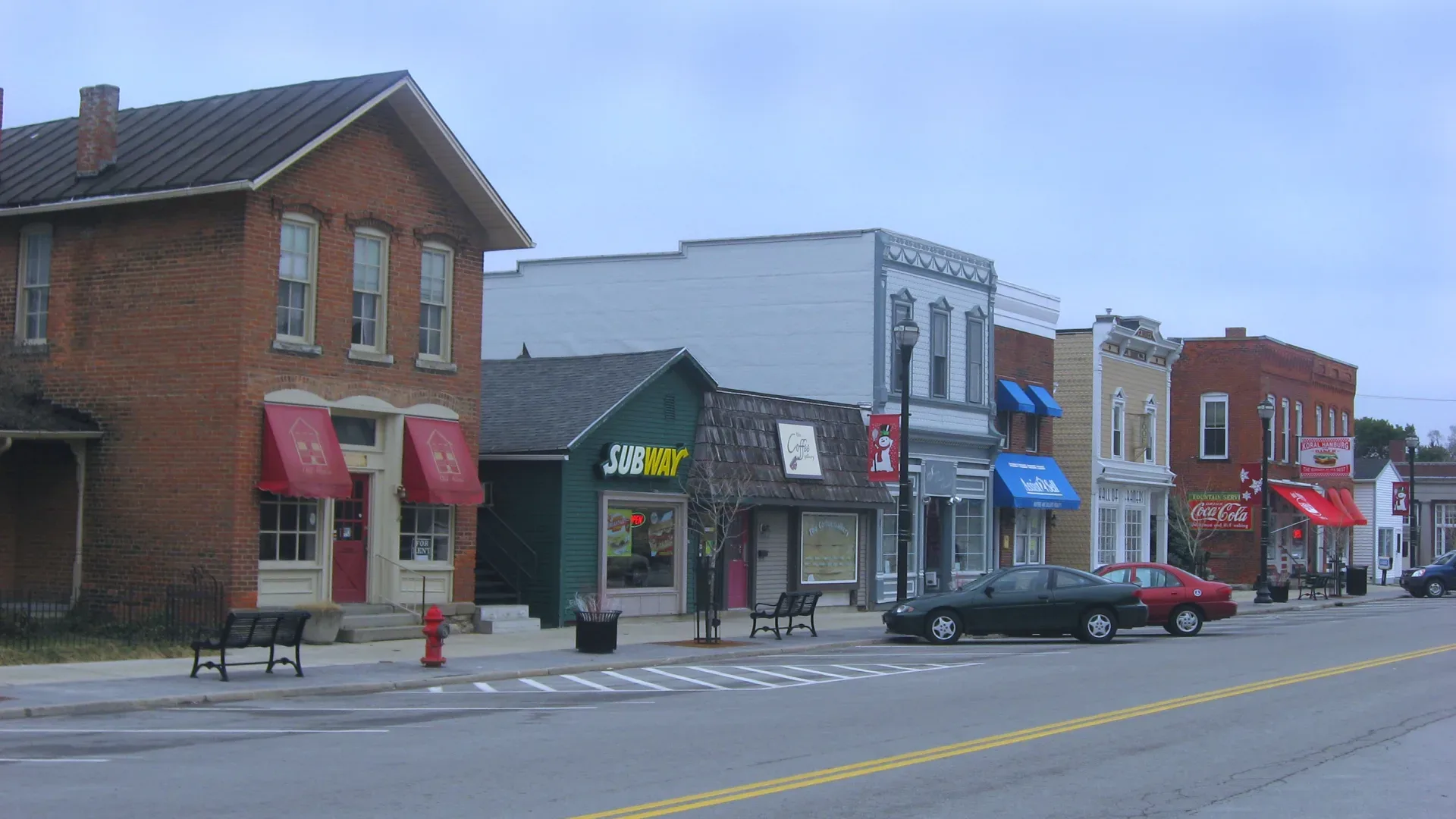 A street level view in Waterville, OH